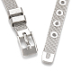Alloy Rhinestone Snap Cord Bracelet Making(BJEW-S136-02)-7