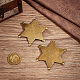 2Pcs Blank Star Iron Brooch Findings(IFIN-BC0001-23)-4