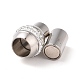 304 Stainless Steel Magnetic Clasps with Glue-in Ends(STAS-E054-1)-2