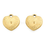 Ion Plating(IP) 201 Stainless Steel Pendant Rhinestone Settings, Heart, Real 18K Gold Plated, Fit For 1.8mm Rhinestone, 16x15.5x3.5mm, Hole: 1.8mm(STAS-N098-261LG)