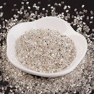MGB Matsuno Glass Beads, Japanese Seed Beads, Silver Lined Round Hole Glass Seed Beads, Two Cut, Hexagon, Creamy White, 11/0, 2x2x2mm, Hole: 0.8mm, about 41000pcs/bag, 450g/bag(SEED-Q023A-34)