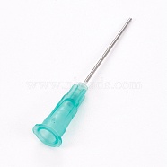 Plastic Fluid Precision Blunt Needle Dispense Tips, Medium Aquamarine, 7.5x6.5x42mm, Inner Diameter: 4mm, Pin: 0.8mm(TOOL-WH0117-18I)