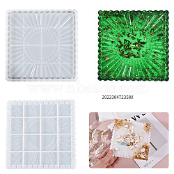 Silicone Coaster Molds Tray Molds, Resin Casting Molds, For UV Resin, Epoxy Resin Craft Making, Square, 149x149x14mm(SIMO-PW0006-077)
