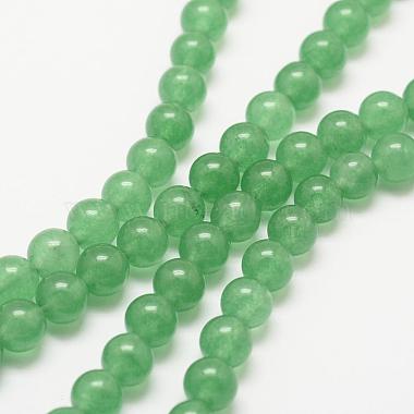 Природные пряди авантюрин зеленый шарик(G-P281-01-8mm)-4