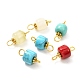 Natural Mixed Gemstone Connector Charms(PALLOY-YW0001-47)-1