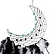 Iron Woven Web/Net with Feather Pendant Decorations(AJEW-B017-21)-3
