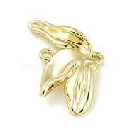 Alloy Connector Charms, Golden, Leaf, 15x26.5x4.5mm, Hole: 1.5mm(PALLOY-F310-03G-02)