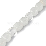 Natural Quartz Crystal Beads Strands, Rock Crystal, Cuboid, 8.5~11x7.5~9x7.5~9mm, Hole: 1.2mm, about 20pcs/strand, 7.72~8.74 inch(19.6~22.2cm)(G-F743-02F)