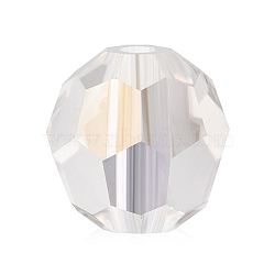 Preciosa&reg Crystal Beads, Czech Crystal, 451 19 602 Round, 00030 242 Argent Flare, 5mm, Hole: 1mm(Y-PRC-BB5-00030-242)