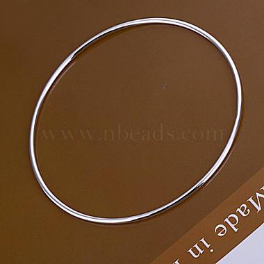 Silver Color Plated Buddhist Bangles Wholesale Price(BJEW-BB12394)-4