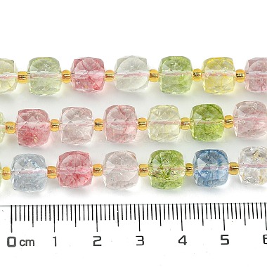 Synthetic Colored Topaz Crystal Beads Strands(G-Q010-A14-01)-5