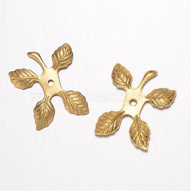 Unplated Leaf Brass Pendants