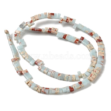 Synthetic Aqua Terra Jasper Beads Strands(G-Z045-A19-01)-4