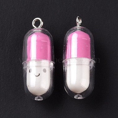 pendentifs en plastique translucide(KY-L006-29G)-3