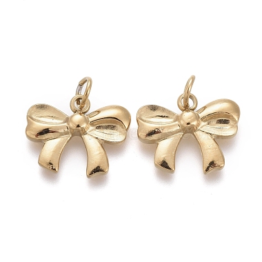 Golden Bowknot 304 Stainless Steel Charms