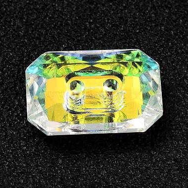 2-Hole Rectangle Glass Rhinestone Buttons(BUTT-D001-J)-6