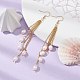 Natural Pearl Beads Dangle Earrings(EJEW-JE05413-01)-3