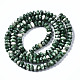 Chapelets de perles en jaspe à pois verts naturels(G-S366-128)-2