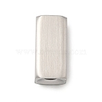 304 Stainless Steel Tube Beads, Rectangle, Stainless Steel Color, 16x8x8mm, Hole: 3.5mm(STAS-D139-01B-P)