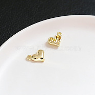 Alloy Pendants, Heart, 10x13mm(INS-PW0002-05D)