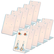 Acrylic Slant Back Earring Display Stands, Jewelry Organizer Holder for Earring Storage, Rectangle, Colorful, 3.6x5x7.6cm, Hole: 1.6mm(EDIS-WH0012-42B)