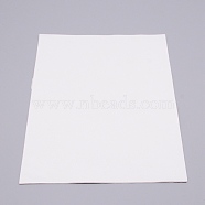 Silicone Single Side Board, with Adhesive Back, Rectangle, White, 300x210x1.5mm(AJEW-WH0126-17B-02)