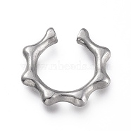 304 Stainless Steel Pendants, Wreath, Stainless Steel Color, 13.5x13.5x2mm(STAS-H120-01P-A)