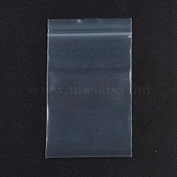 Plastic Zip Lock Bags, Resealable Packaging Bags, Top Seal, Self Seal Bag, Rectangle, White, 8x5cm, Unilateral Thickness: 3.9 Mil(0.1mm), 100pcs/bag(OPP-G001-B-5x8cm)