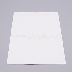 Silicone Single Side Board, with Adhesive Back, Rectangle, White, 300x210x1.5mm(AJEW-WH0126-17B-02)