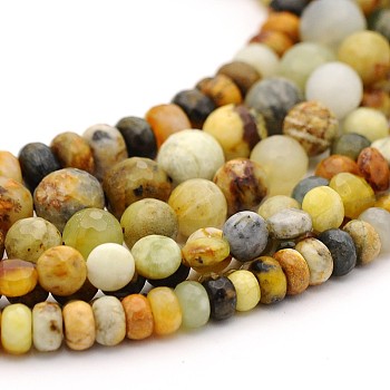 Natural Xiuyan Jade Strands, Mixed Shapes, Faceted, 4~12x4~12mm, Hole: 1mm, about 48~94pcs/strand, 15.4 inch