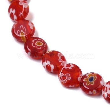 Handgefertigte Millefiori Lampwork Perlenstränge(LAMP-G166-17A-05)-3