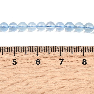 Natural Aquamarine Beads Strands(G-G344-A07-4mm)-5
