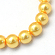 Baking Painted Pearlized Glass Pearl Round Bead Strands(X-HY-Q003-6mm-56)-2