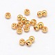 Real 24K Gold Plated Brass Round Spacer Beads(X-PALLOY-M029-03G)-1