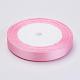 Breast Cancer Pink Awareness Ribbon Making Materials Single Face Satin Ribbon(SRIB-Y004)-1