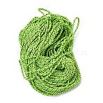 Heavy Duty Reflective Polyester Cord, Camping Tent Rope, Lime, 4.5x3.5mm(OCOR-Z008-02)