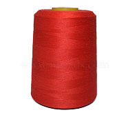 40S/2 Machine Embroidery Thread, Polyester Sewing Thread, Red, 10.3x8.2cm, about 8800yards/roll(OCOR-E023-01)