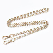 Bag Chains Straps, Iron Curb Link Chains, with Alloy Swivel Clasps, for Bag Replacement Accessories, Light Gold, 1190x8.5mm(FIND-Q089-014LG)