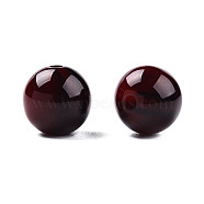 Resin Beads, Imitation Gemstone, Round, Dark Red, 12x11.5mm, Hole: 1.5~3mm(RESI-N034-01-B01)