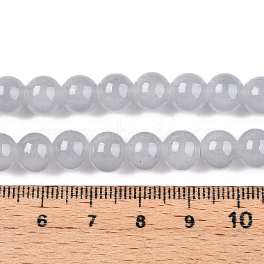 ベーキング塗装模造ヒスイガラスラウンドビーズストランド(X1-DGLA-Q021-8mm-43)-4