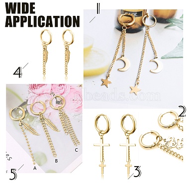 Iron Ends with Twist Chains(CH-CH017-G-5cm)-6
