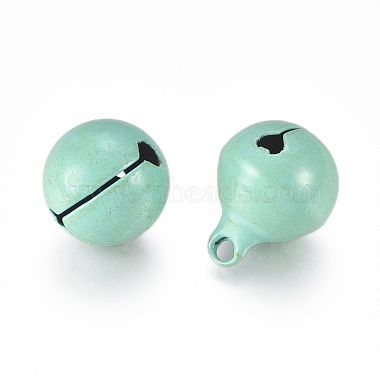 Baking Paint Iron Bell Pendants(IFIN-WH0052-03G)-1