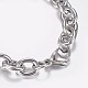 304 Stainless Steel Cable Chain Bracelets(X-BJEW-I238-09P)-3