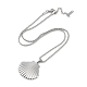 Non-Tarnish 304 Stainless Steel Pendant Necklaces(NJEW-Z033-01P)-1