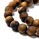 Natural Frosted Tiger Eye Round Bead Strands(G-M064-8mm-02)-3