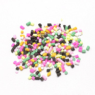Handmade Polymer Clay Sprinkle Beads, Fake Food Craft, Undrilled/No Hole Beads, Mixed Color, 0.5~10x1.3mm(CLAY-Q242-07C)
