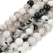 Natural Rainbow Moonstone Beads Strands, Round, 6mm, Hole: 0.6mm, about 63pcs/strand, 15.75''(40cm)(G-Q1001-A05-02-01)