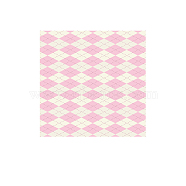 Sticky Notes, School Supplies, Christmas Theme, Square with Rhombus Pattern, Pink, 80x80mm, 50 sheets/book(OFST-PW0001-298A)