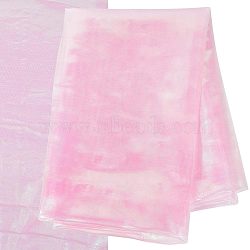 Laser Polyester Fabric, for Stage Costume Fabric, Pearl Pink, 300x150x0.02cm(AJEW-WH0314-49B)