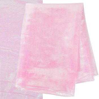 Laser Polyester Fabric, for Stage Costume Fabric, Pearl Pink, 300x150x0.02cm